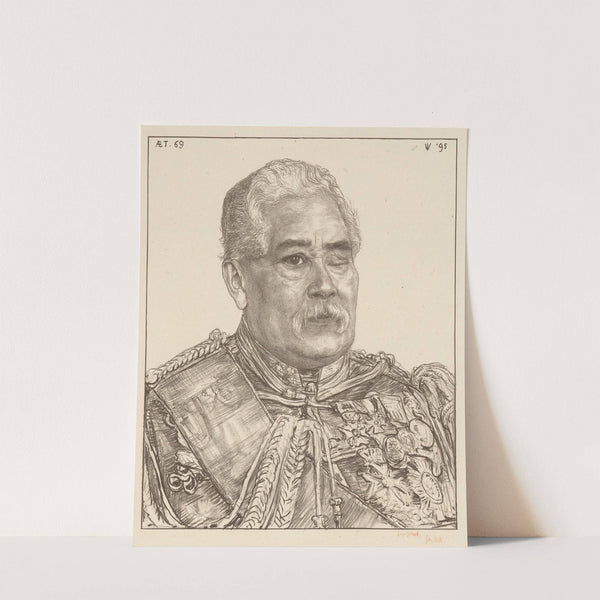 Portret van Karel van der Heijden by Jan Veth