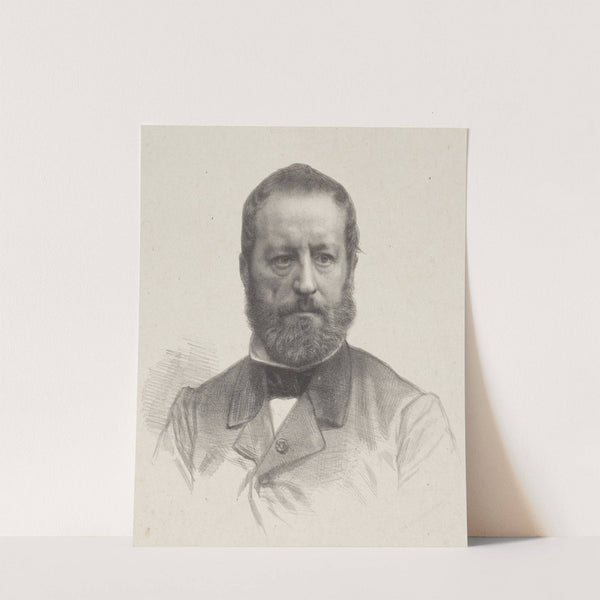 Portret van kunstenaar Wouter Verschuur by August Allebé