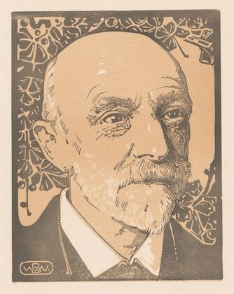 Portret van M.W. van der Valk (1917 - 1918)