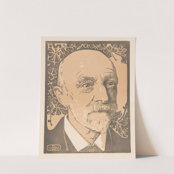 Portret van M.W. van der Valk (1917 - 1918) by Bernard Willem Wierink