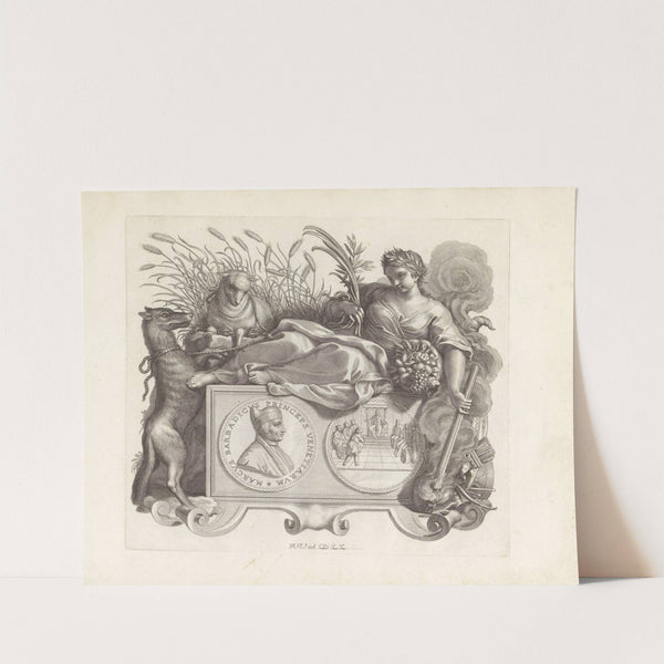 Portret van Marco Barbarigo en de personificatie van de Vrede (1673-1743) by Robert van Audenaerde