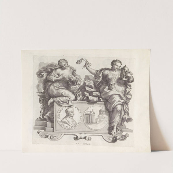 Portret van Marco Barbarigo en de personificaties Goedertierenheid en Openhartigheid (1673-1743) by Robert van Audenaerde