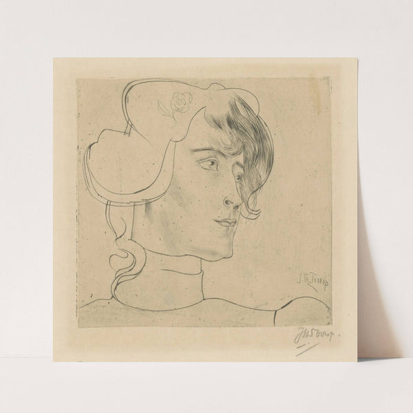 Portret van Marguerite Helfrich (1897) by Jan Toorop