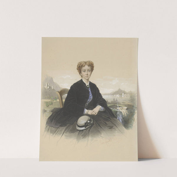 Portret van Maria Elisabeth Adolphine Waller-Schill by Louis Chantal