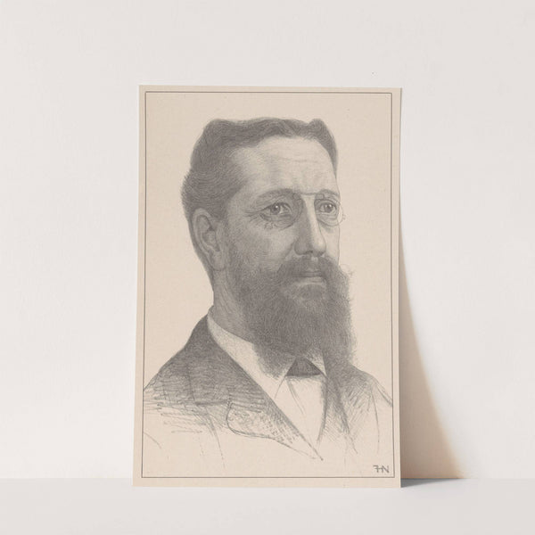 Portret van Max Wilhelm Carl Weber by Ferdinand Hart Nibbrig