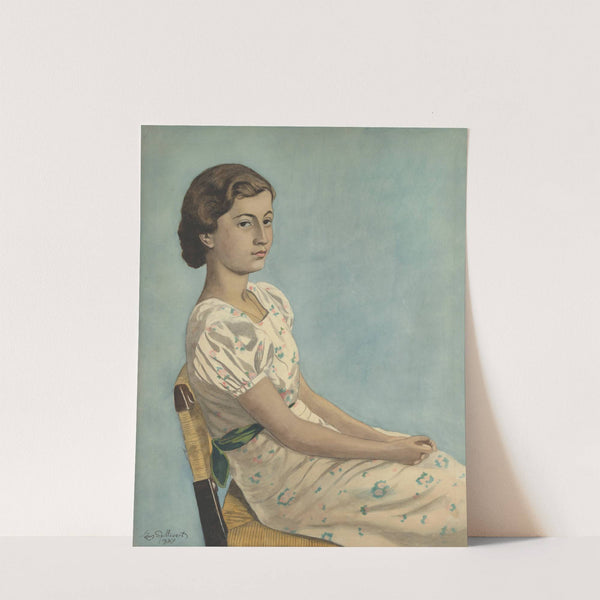 Portret van Mejuffrouw Simonne Kremer (1937) by Léon Spilliaert