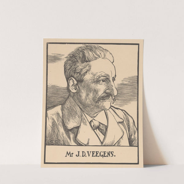 Portret van Mr. J.D. Veegens by Johannes Josephus Aarts