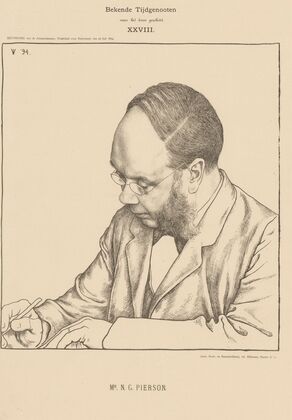 Portret van Nicolaas Gerard Pierson