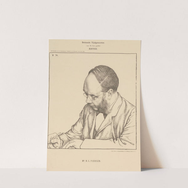 Portret van Nicolaas Gerard Pierson by Jan Veth