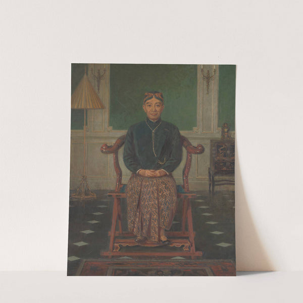 Portret van Pangeran Ario Soejono, minister zonder portefeuille in oorlogskabinet te Londen by Anton Abraham van Anrooy