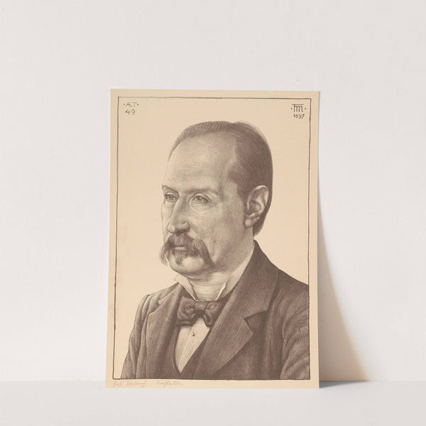Portret van Prof. Diederik Johannes Korteweg by Theo Molkenboer