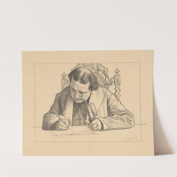 Portret van schrijvende Abraham Kuyper by Jan Veth