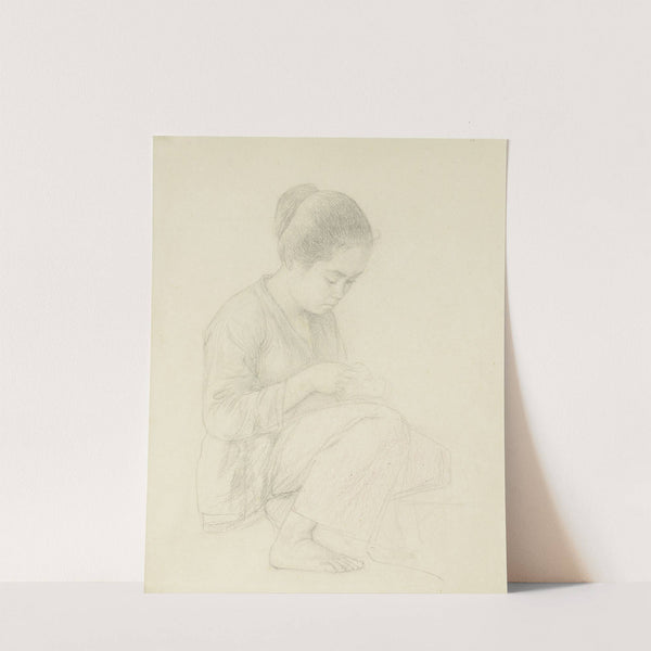 Portret van Toeloes by Jan Veth