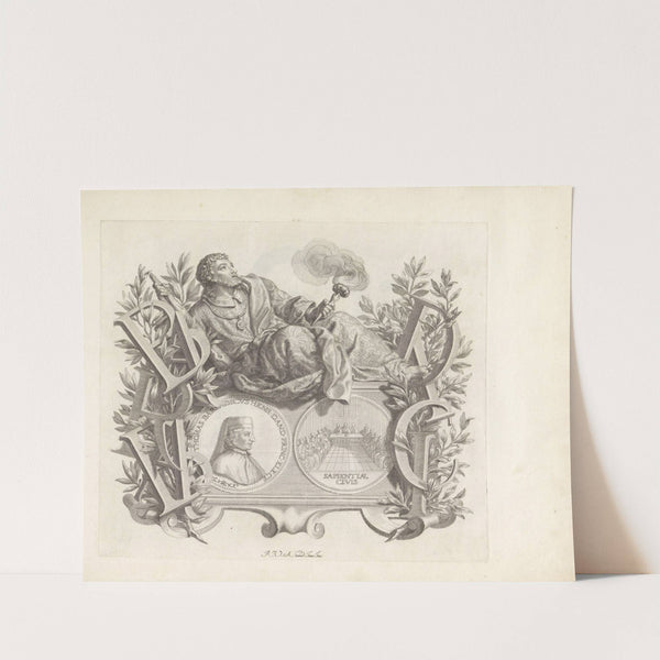 Portret van Tommaso Barbarigo en de personificatie van Roem of Reputatie (1673-1743) by Robert van Audenaerde