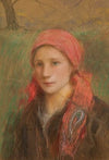 Portret wiejskiej dziewczyny