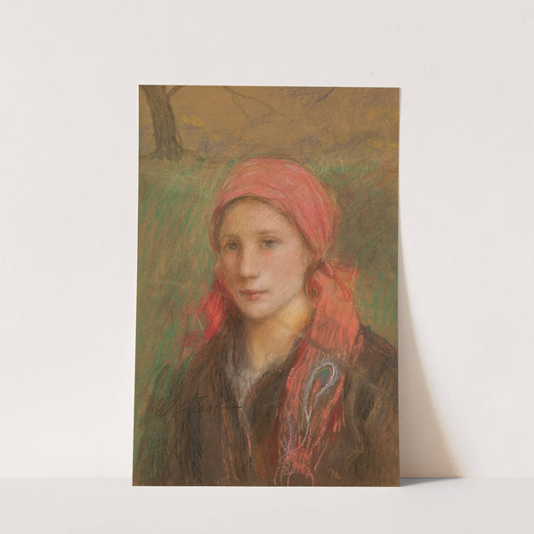 Portret wiejskiej dziewczyny by Teodor Axentowicz