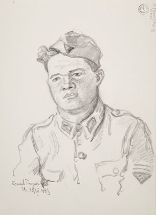 portret żołnierza.