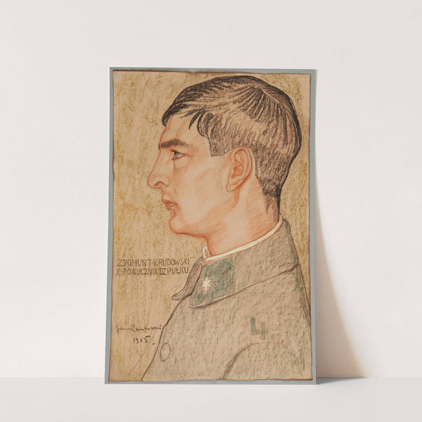 Portret Zygmunta Krudowskiego, podporucznika Legionów Polskich (1915) by Jan Rembowski