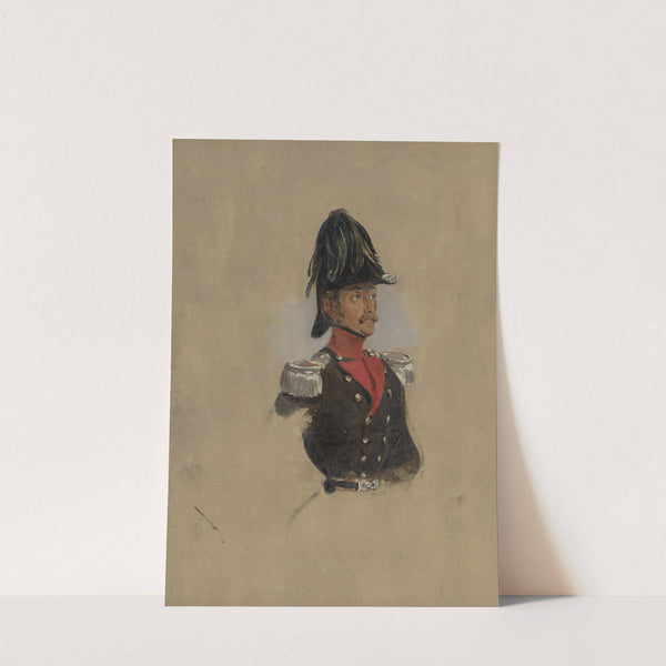 Portretstudie van kapitein J.J.P. van Munnick by Nicolaas Pieneman