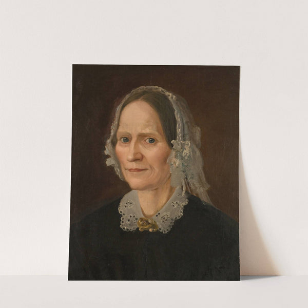 Portrett av kunstnerens mor by Amaldus Nielsen