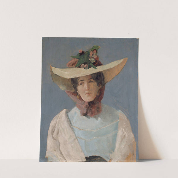 Portrett av skuespillerinnen Agnes Mowinckel (1904) by Christian Krohg
