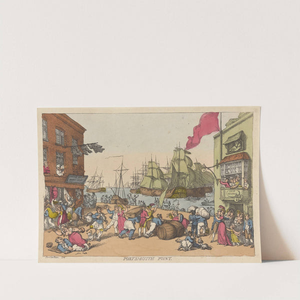 Portsmouth Point by Thomas Rowlandson