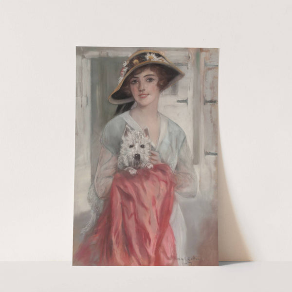 Posing with Her Terrier by Haskell Coffin