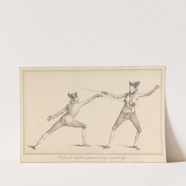 Position de la Garde en Quarte, et le Coup de Quarte Basse by James Gwin