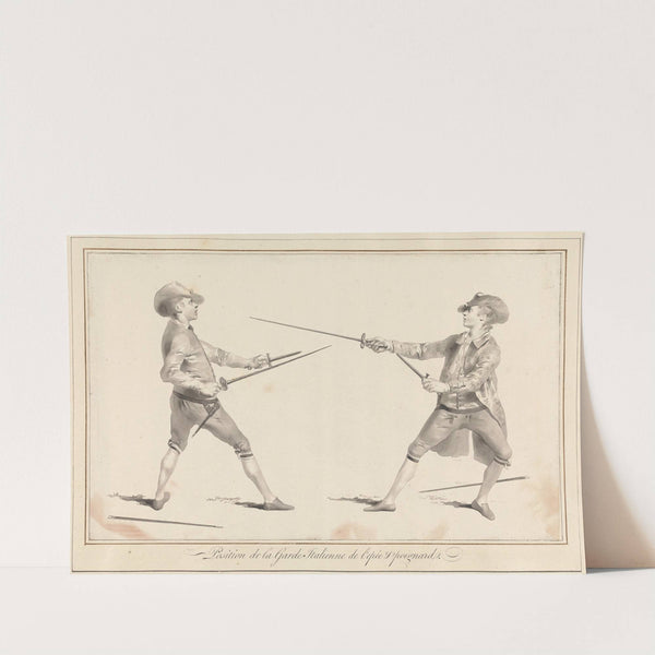 Position de la Garde Italienne de L'Epée & Poignard by James Gwin