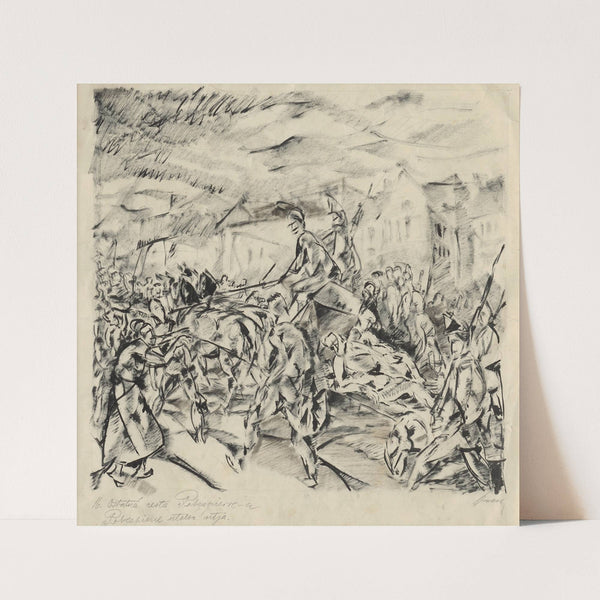 Posledná cesta Robespierra (1927) by Konštantín Bauer