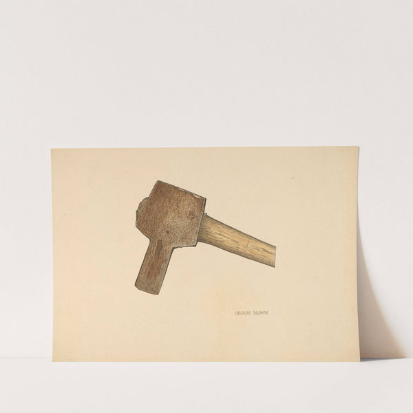 Post Hole Axe by George C. Brown