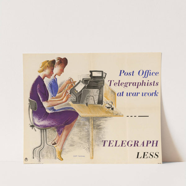 Post Office Telegraphists at War Work - Telegraph Less 2 by Donia Nachshen