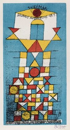 Postcard on the occasion of the ‘Lofty person’ exhibition in Bauhaus