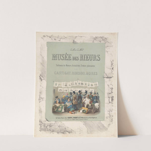 Poster for the print series Le Musée des Rieurs (1847) by Victor Jean François Dollet