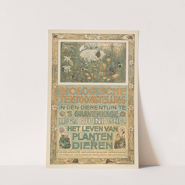 Poster of the Biologische Tentoonstelling (Biological Exhibition) by Theo van Hoytema