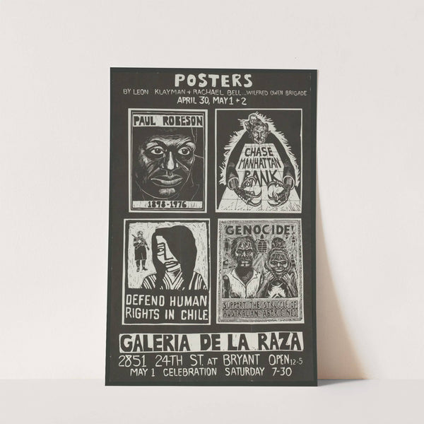 Posters by Leon Klayman and Rachael Bell by Rachael Romero