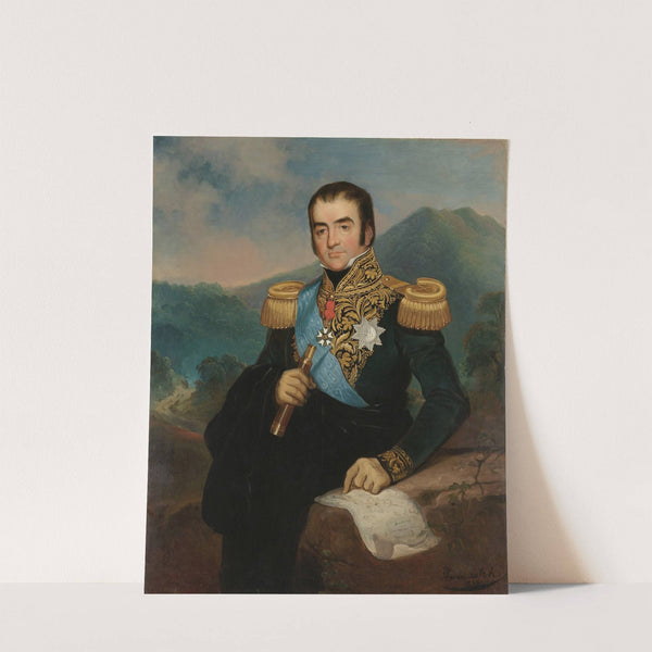 Posthumous Portrait of Herman Willem Daendels, Governor-General of the Dutch East Indies by Raden Saleh