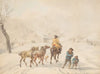 Postilion on Horse in a Winter Landscape