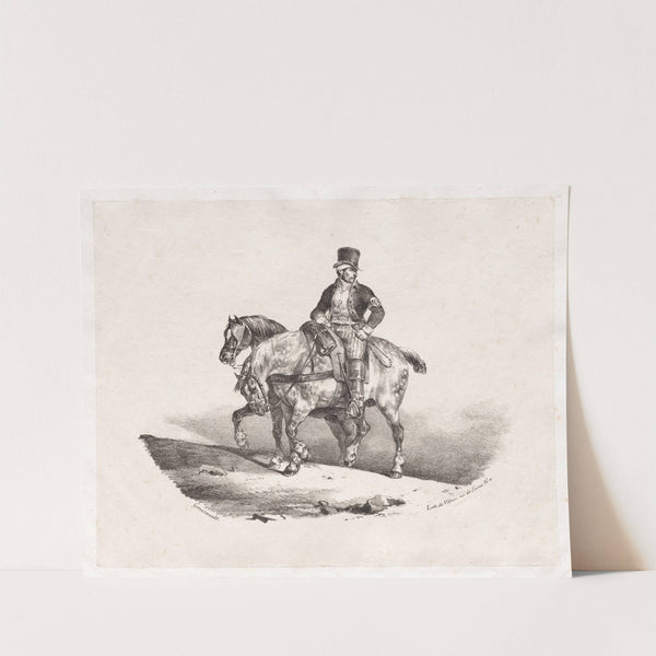 Postman or Two Harnessed Horses (1823) by Théodore Géricault