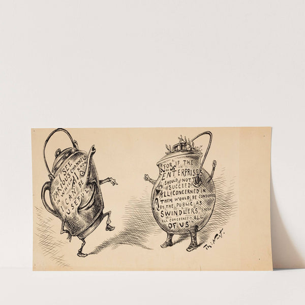 Pot and Kettle by Thomas Nast