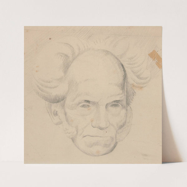 Potrait of Schopenhhauer (early 20th century) by Viking Eggeling