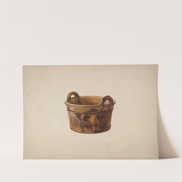 Pottery Basket by J. Howard Iams