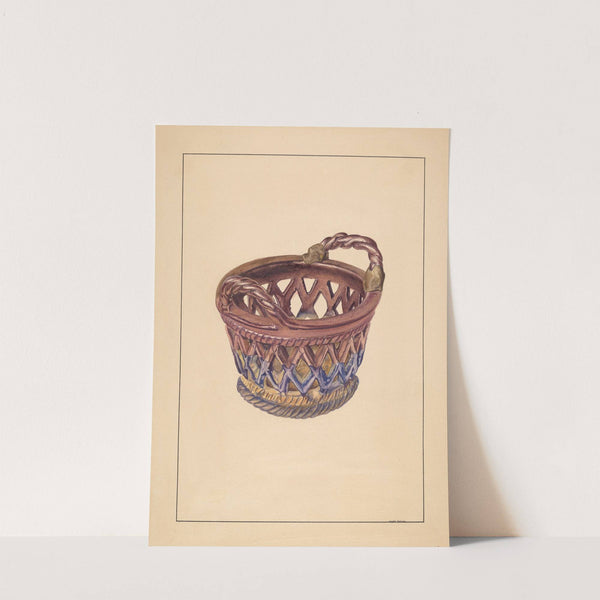 Pottery Basket by Angelo Bulone