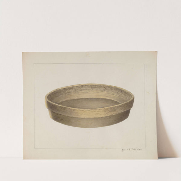 Pottery Flat Bowl by Annie B. Johnston