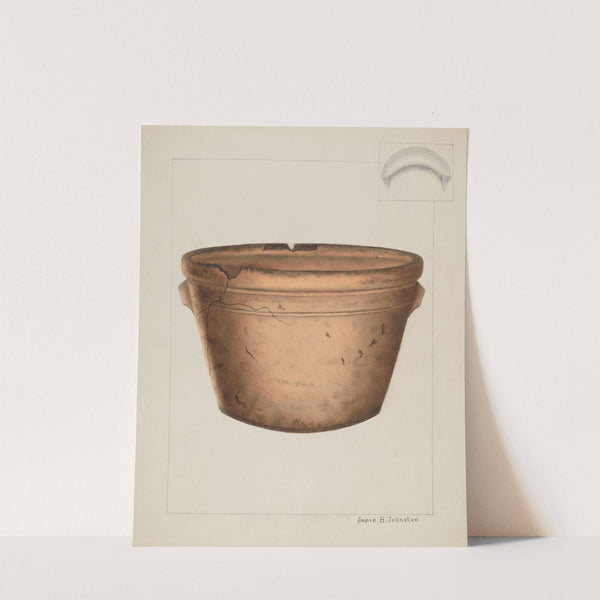 Pottery Flower Pot by Annie B. Johnston