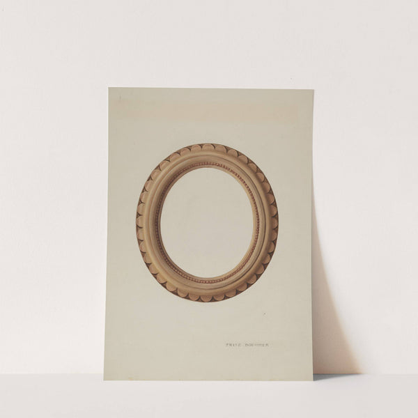 Pottery Picture Frame by Fritz Boehmer