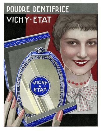Poudre dentifrice Vichy-état (1910-1950)