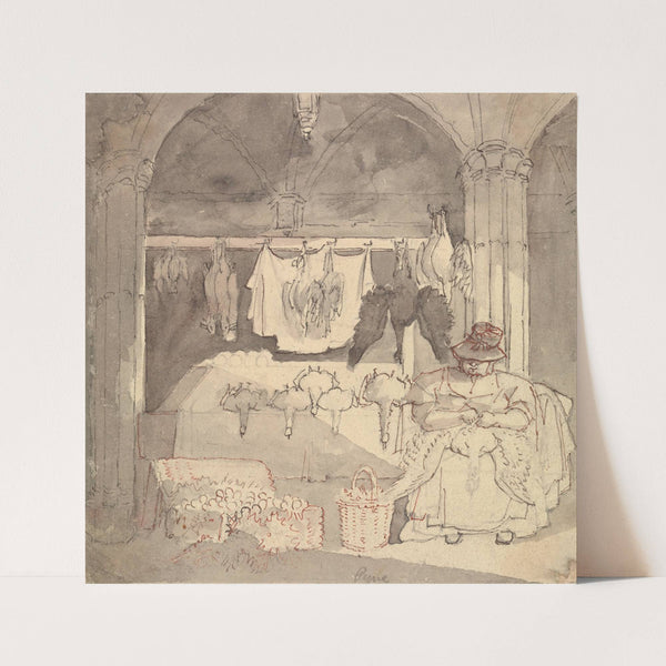 Poulterer’s Shop by William Henry Pyne