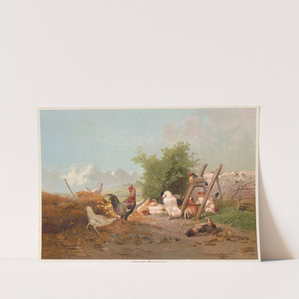 Poultry life (1867) by Théophile Victor Emile Lemmens