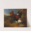 Poultry-yard with angered cock (circa 1600) by Melchior d'''Hondecoeter